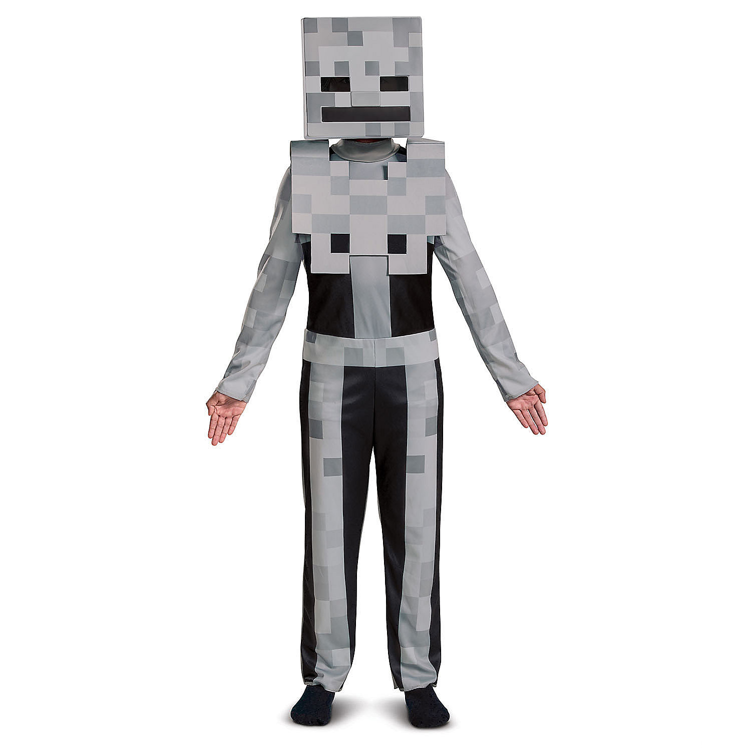 Kids Classic Minecraft Skeleton Jumpsuit Costume