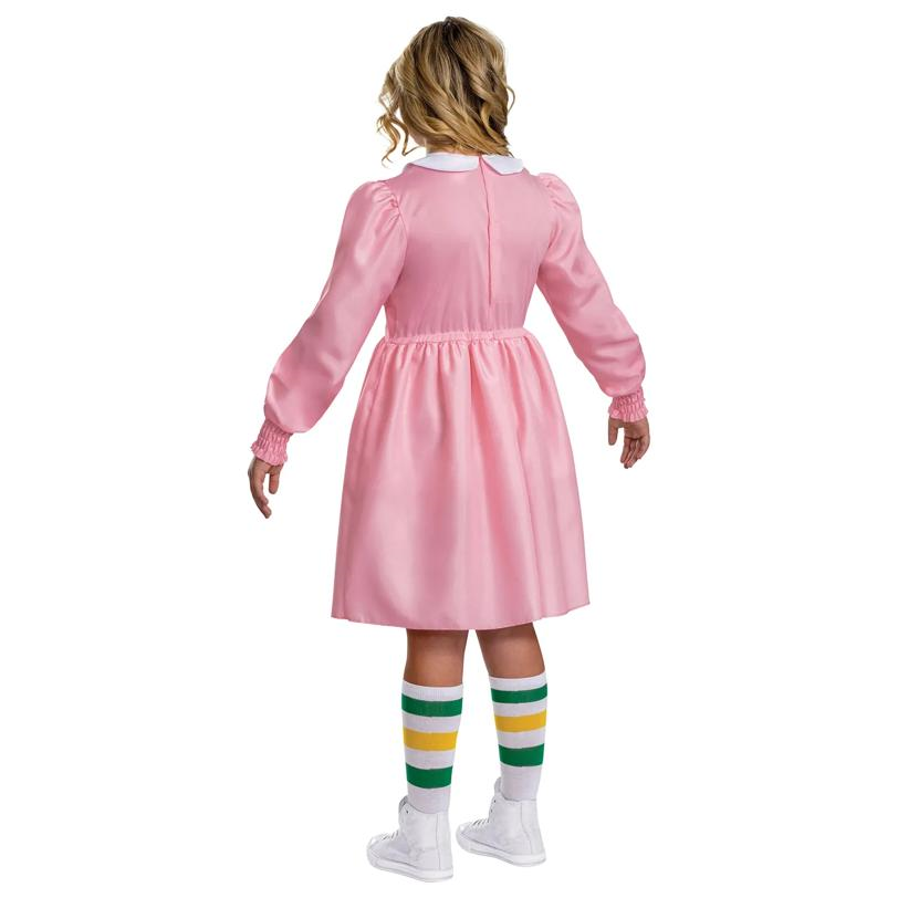 Kids Classic Stranger Things Eleven Pink Dress Costume