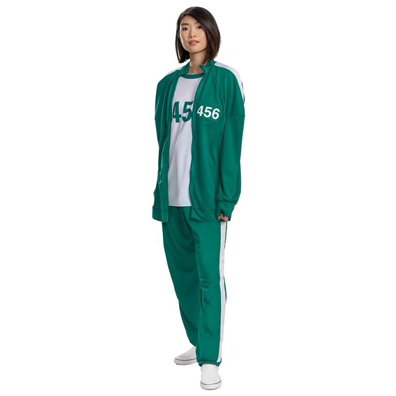Adults Squid Game Player 456 Track Suit Costume