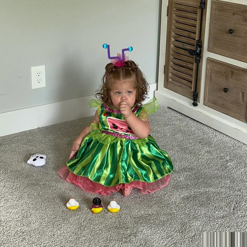 Toddler Deluxe Cocomelon Dress Costume - Medium