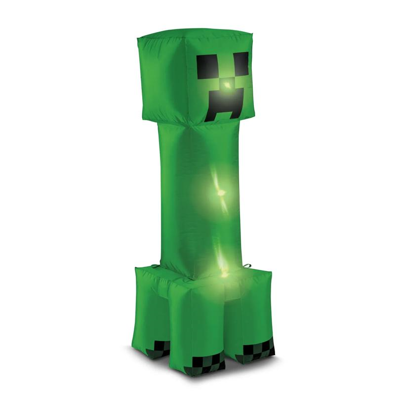 4 Ft. Blowup Inflatable MinecraftT Creeper Halloween Yard Decoration