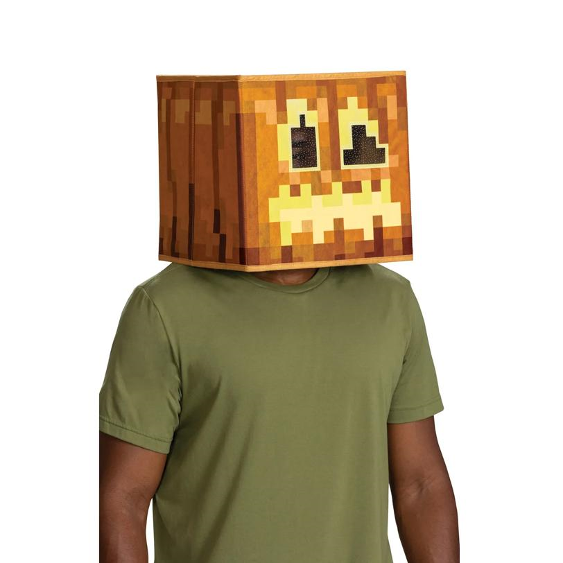 MinecraftT Anniversary Jack-O'-Lantern Block Head Mask