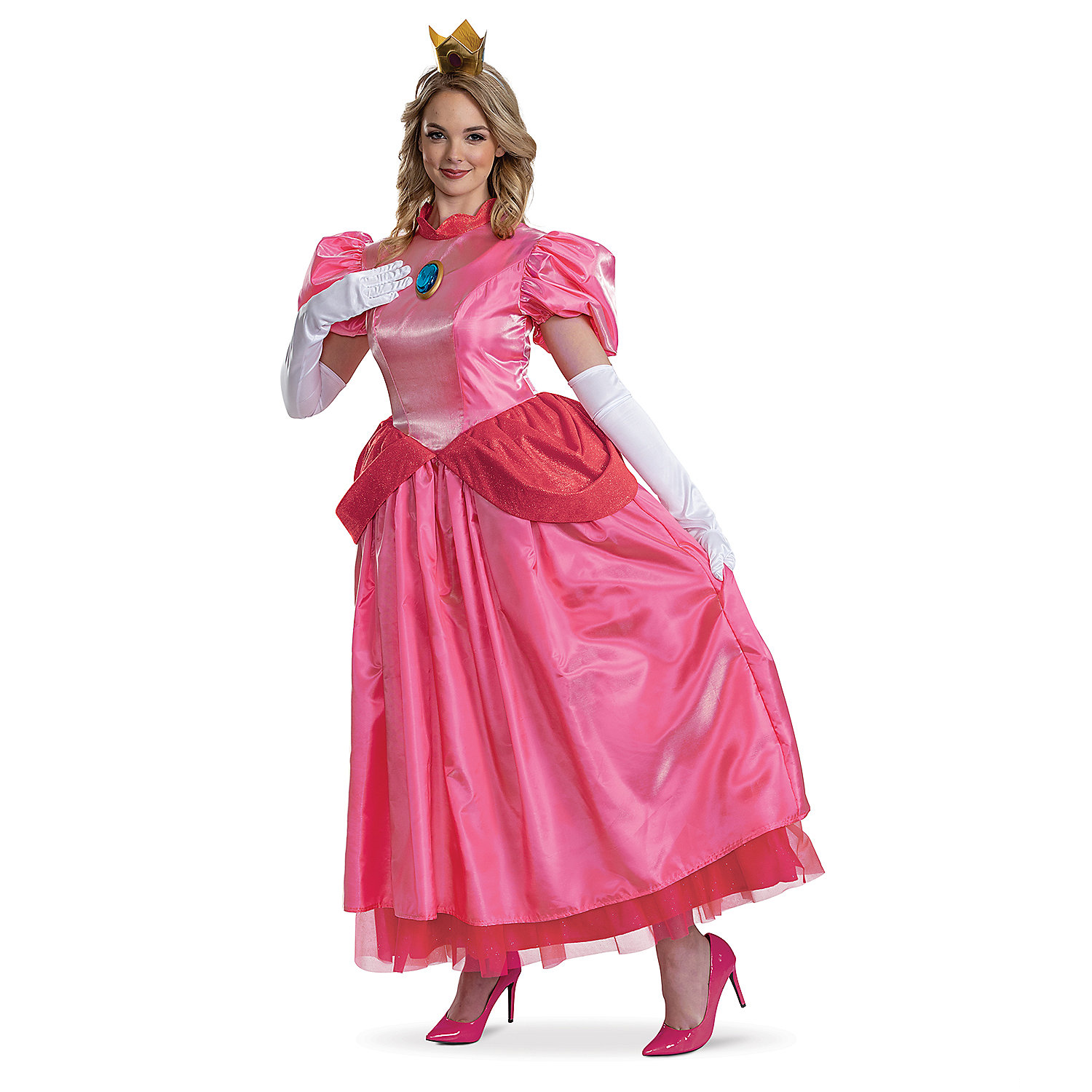 Women's Elevated Super Mario BrosT Princess Peach Costume