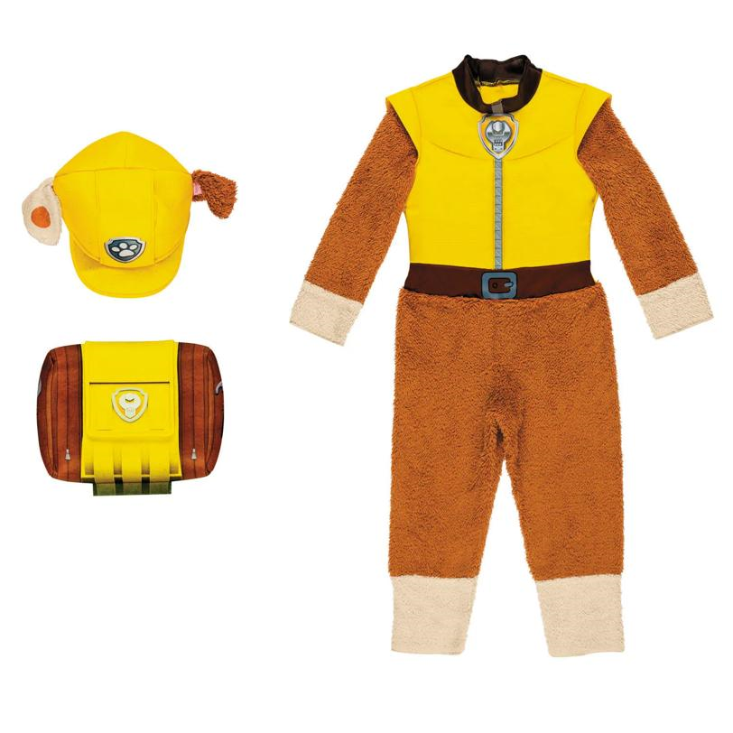Toddler Deluxe Paw Patrol Rubble Jumpsuit Costume