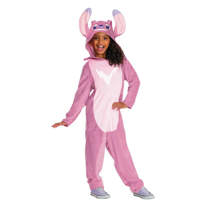 Kids Classic Disney's Lilo & Stitch Angel Jumpsuit Costume
