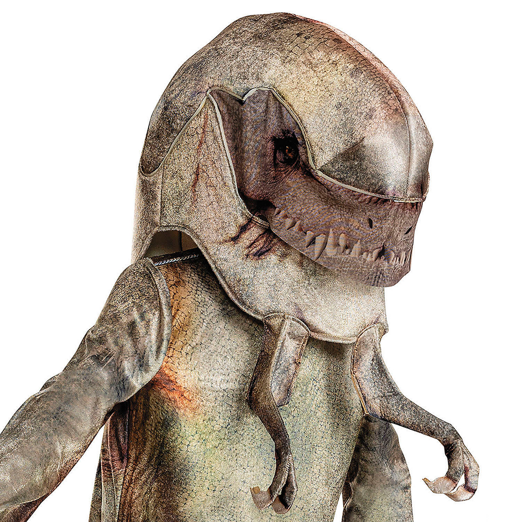 Kids Classic Jurassic World Rebirth Distortus Rex Hooded Jumpsuit Costume