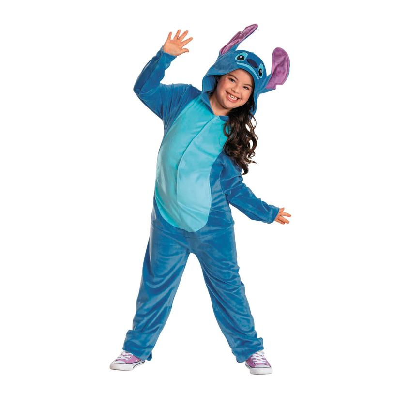 Kids Adaptive Disneys Lilo & Stitch Stitch Hooded Jumpsuit Costume