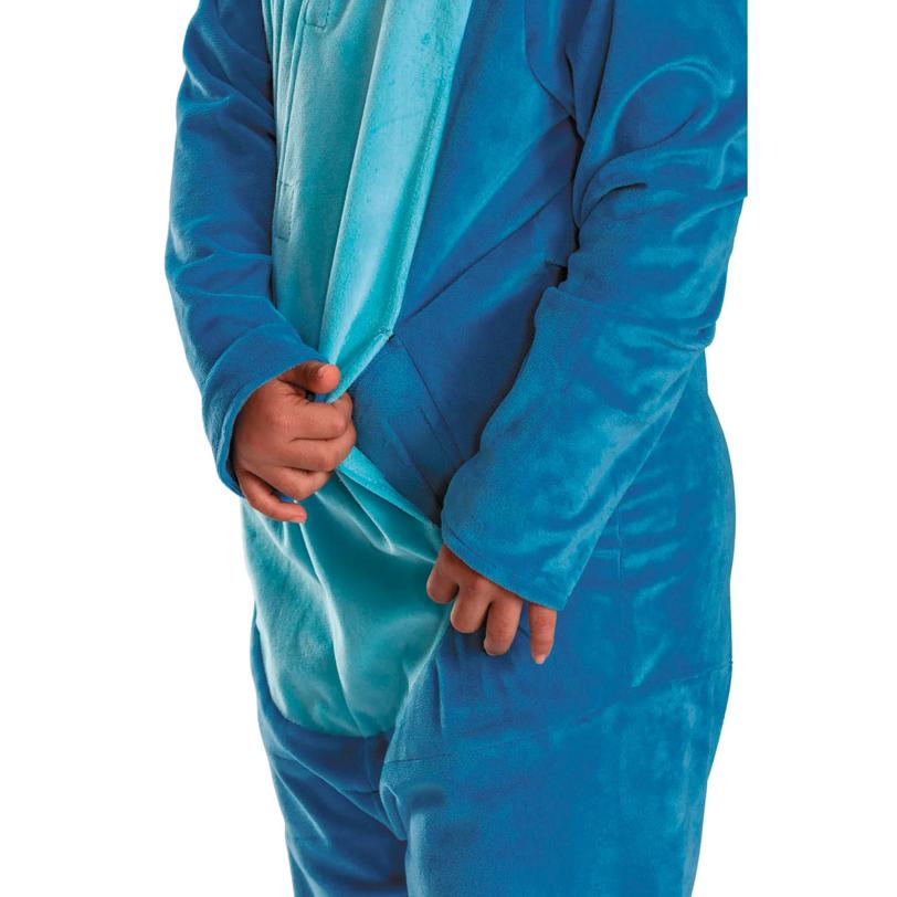 Kids Adaptive Disneys Lilo & Stitch Stitch Hooded Jumpsuit Costume