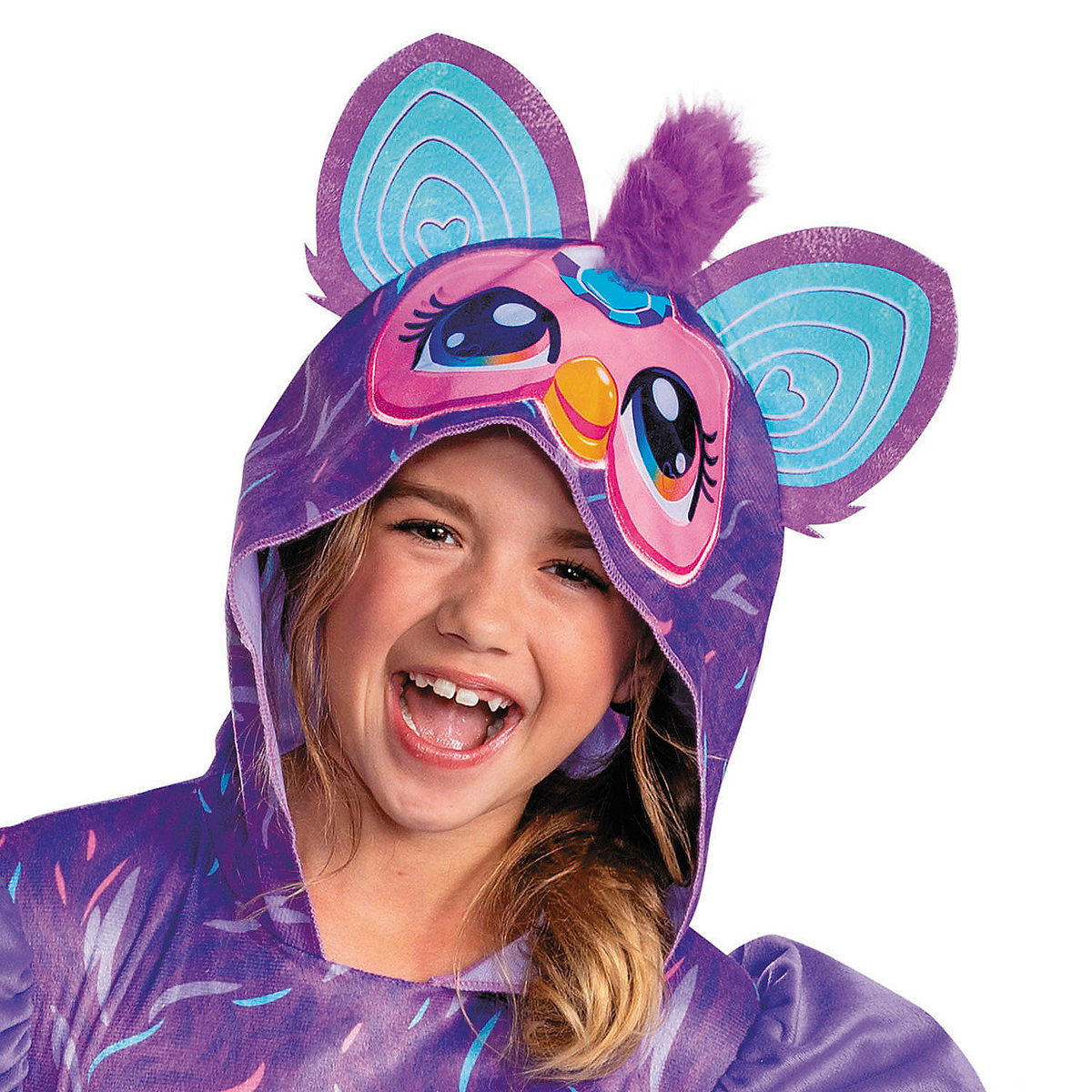 Kids Furby Purple Hooded Dress Costume