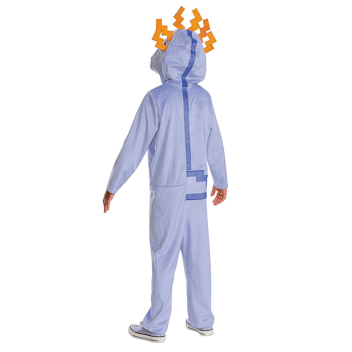 Kids Classic Minecraft Purple Axolotl Hooded Jumpsuit Costume