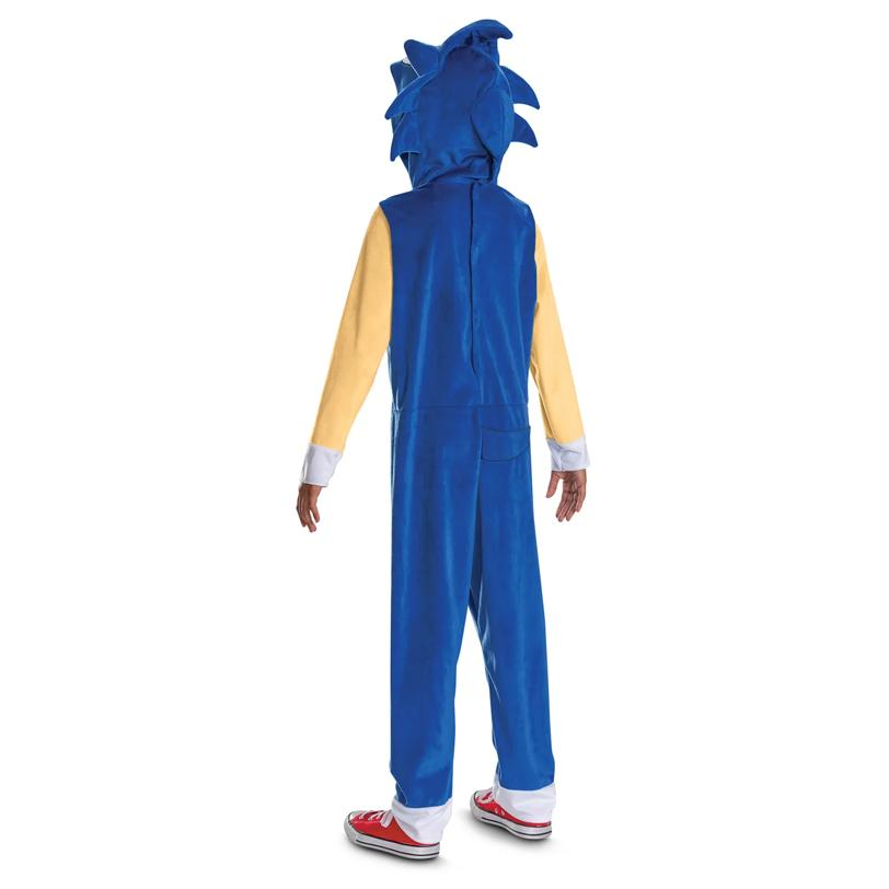 Kids Classic Sonic the Hedgehog Sonic Hooded Jumpsuit Costume