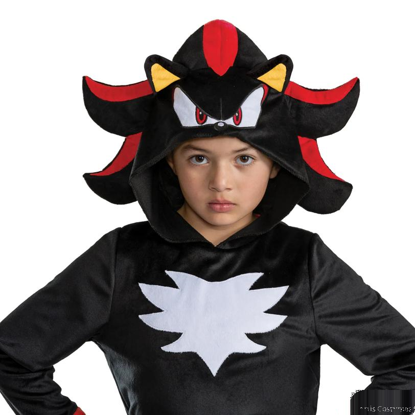 Kids Classic Sonic the Hedgehog Shadow Hooded Jumpsuit Costume