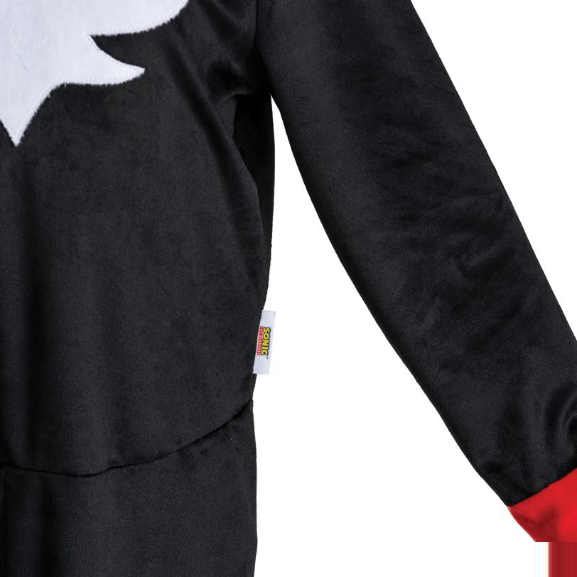 Kids Classic Sonic the Hedgehog Shadow Hooded Jumpsuit Costume