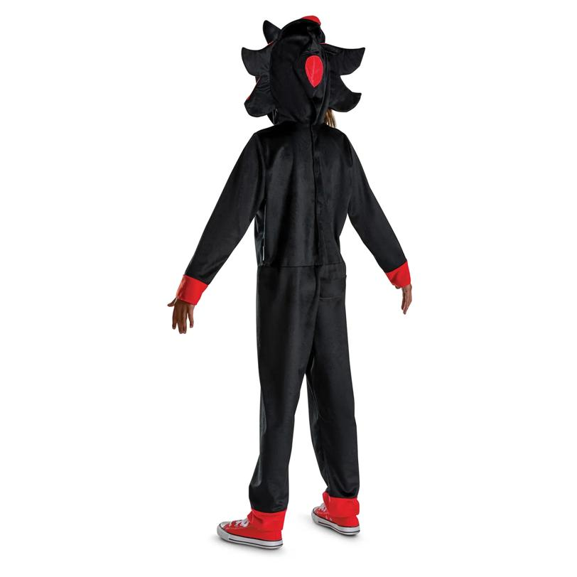 Kids Classic Sonic the Hedgehog Shadow Hooded Jumpsuit Costume