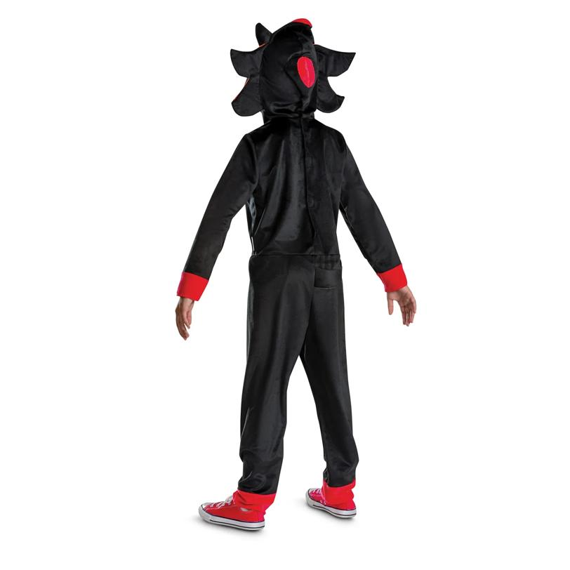 Kids Classic Sonic the Hedgehog Shadow Hooded Jumpsuit Costume