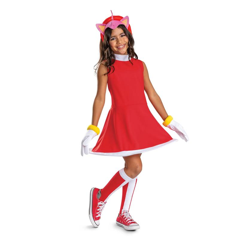 Kids Classic Sonic the Hedgehog Amy Rose Dress Costume