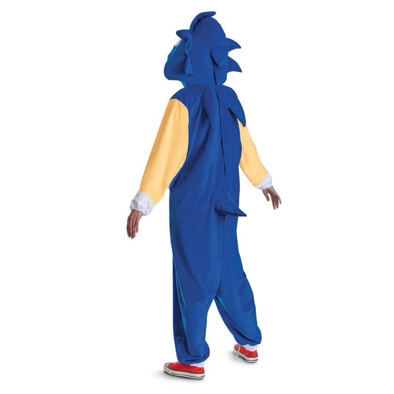 Adults Sonic the Hedgehog Sonic Hooded Jumpsuit Costume