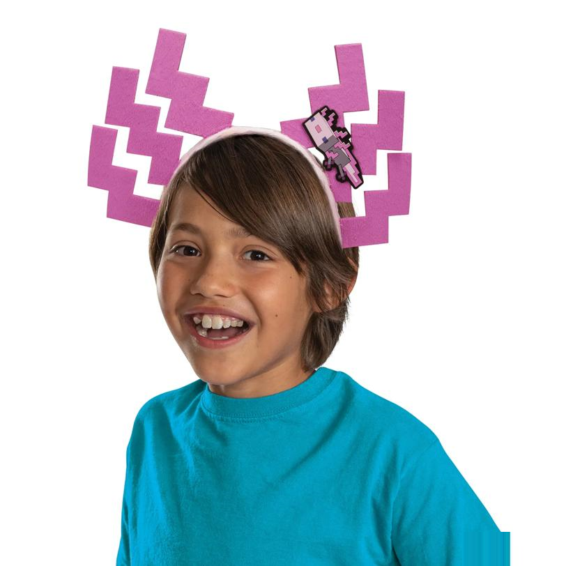 Minecraft Pink Axolotl Ears Costume Accessory