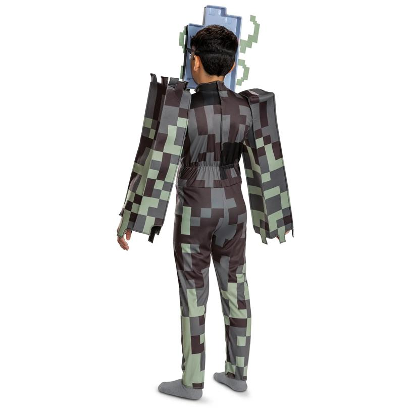 Kids Classic Minecraft Creaking Jumpsuit Costume