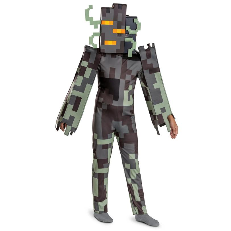 Kids Classic Minecraft Creaking Jumpsuit Costume
