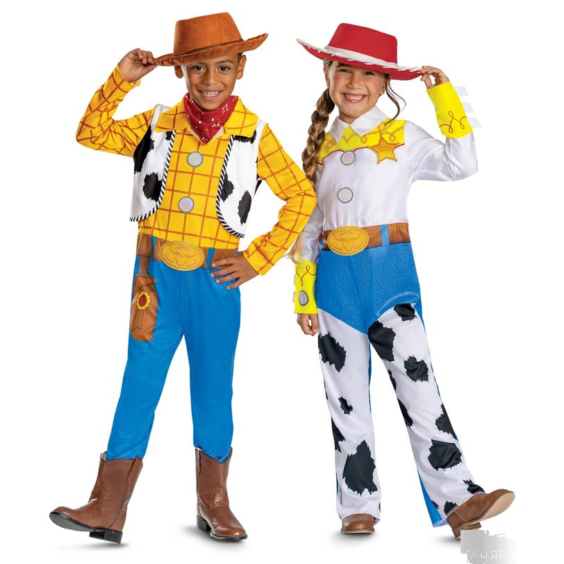 Kids Classic Disney Pixar Toy Story 5 Sheriff Jessie Jumpsuit Costume