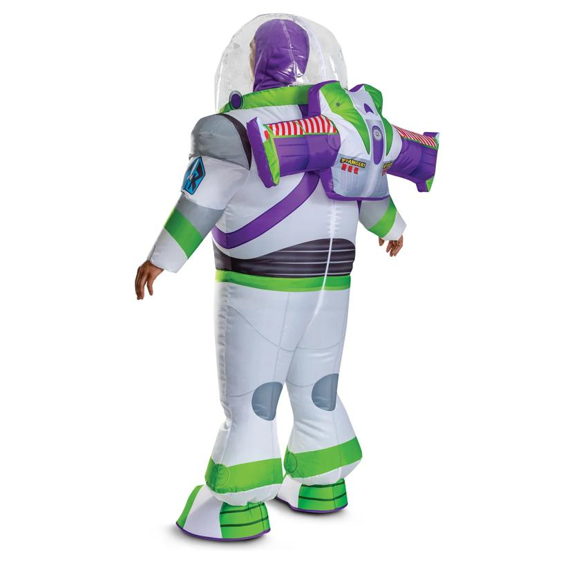 Adults Inflatable Disney Pixar Toy Story Buzz Lightyear Costume with Helmet - One Size