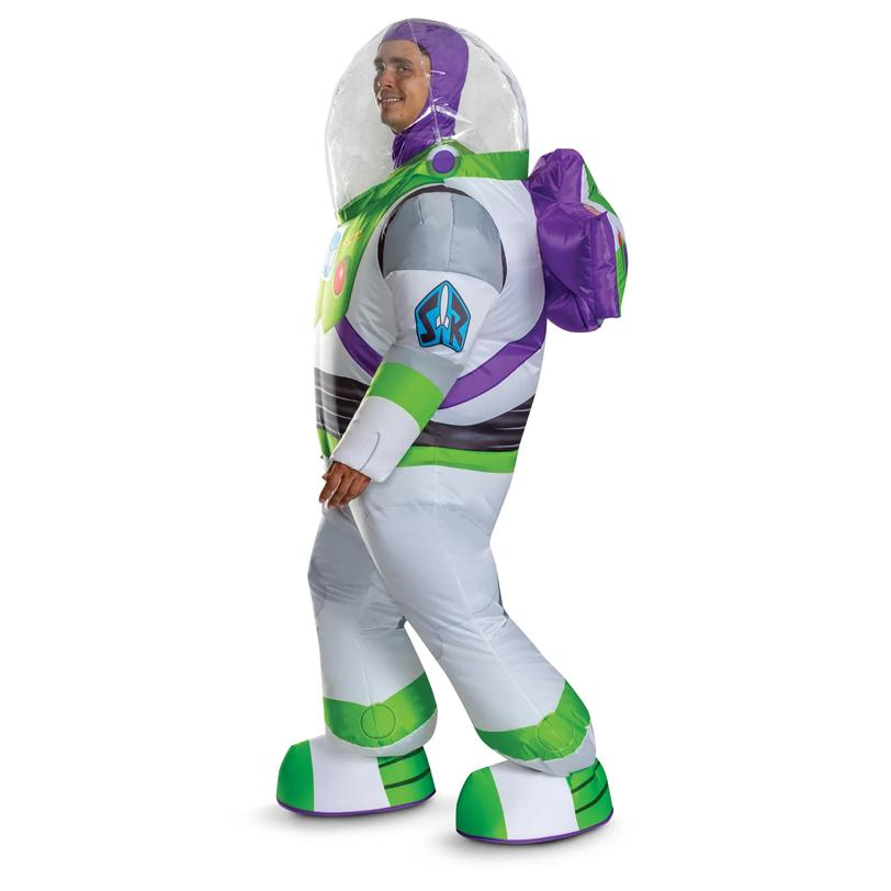 Adults Inflatable Disney Pixar Toy Story Buzz Lightyear Costume with Helmet - One Size