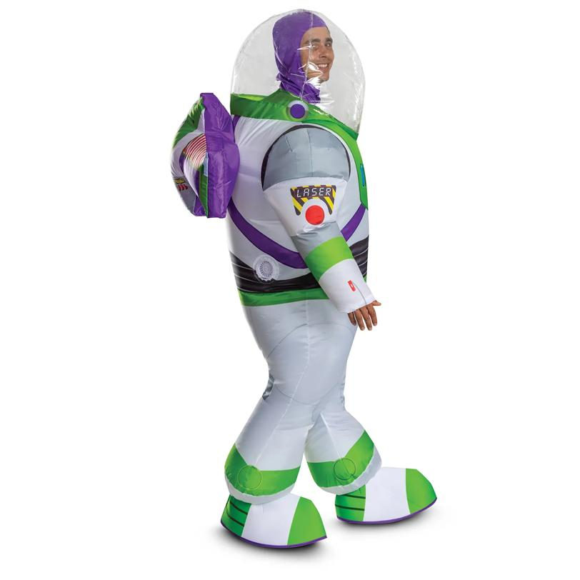 Adults Inflatable Disney Pixar Toy Story Buzz Lightyear Costume with Helmet - One Size