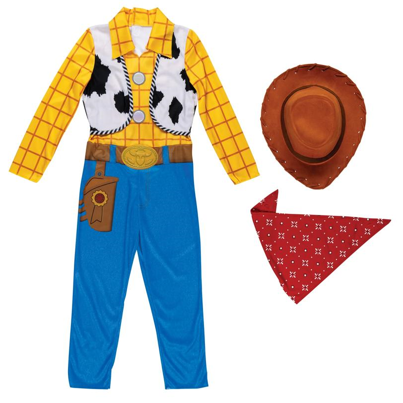 Kids Classic Disney Pixar Toy Story 5 Woody Jumpsuit Costume