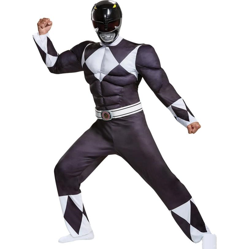 Black Ranger Classic Muscle Adult Costume