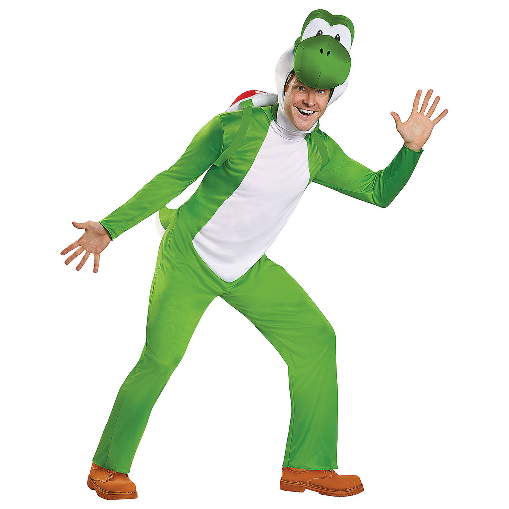Adult Deluxe Marrio Bros Yoshi Family Costume