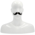 Adults Human Hair Handlebar Mustache - Black