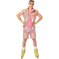 Adults Barbie Movie Pink & Yellow Skating Ken Costume