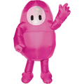 Kids Inflatable Fall Guys Pink Polyester Jumpsuit Pink Costume