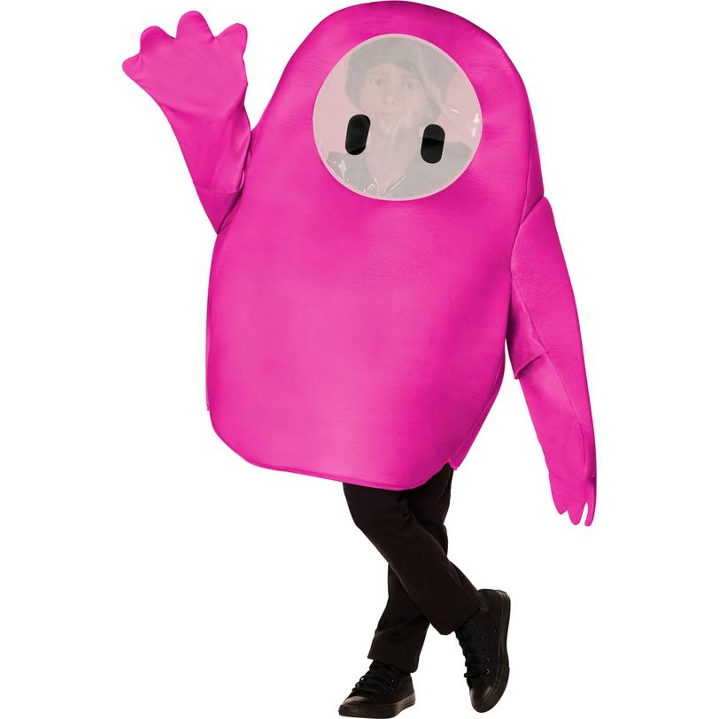 Kids Fall Guys Pink Polyester Tunic Pink Costume
