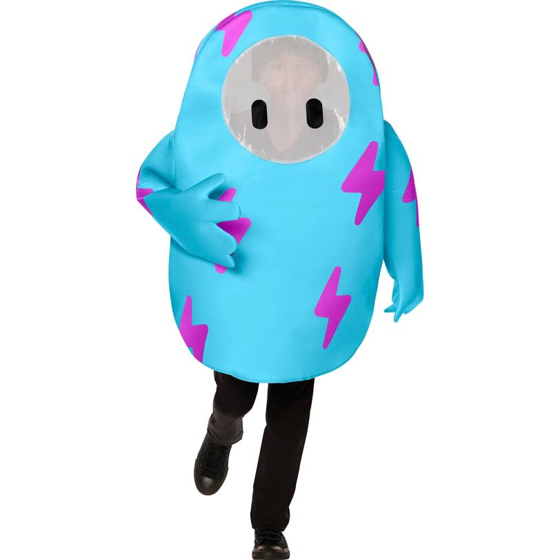 Kids Fall Guys Blue Polyester Tunic Coral Blue Costume