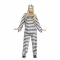 Womens Black & White Jailhouse Honey Costume