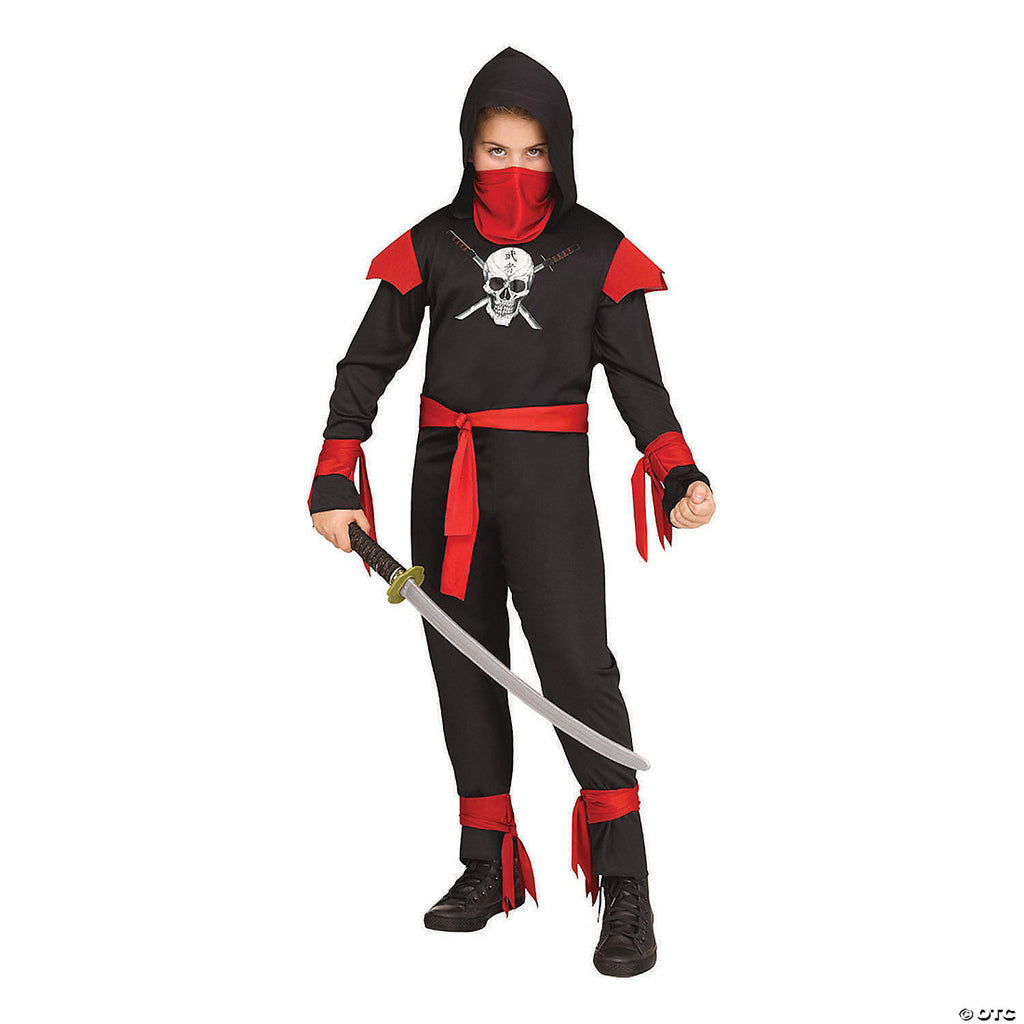 SKULL NINJA BLACK CHILD Costume