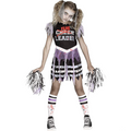 Girls Zombie Fearleader Cheer Costume