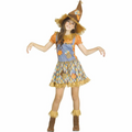 Kids Cornfield Cutie Scarecrow Dress Costume