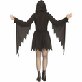 Adults Ghost Face Black Glitter Dress Costume
