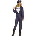 Womens Blue Jumpsuit Police Costume