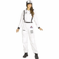 Womens Black & White Jumpsuit Astronaut Costume