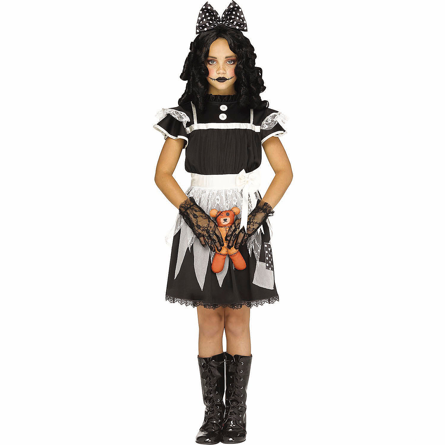 Kids Victorian Deadly Dolly Dress Costume