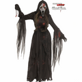 Adults Ghost Face Bloody Bling Hooded Gown Costume