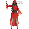 Adults Ghost Face Red Bling Devil Face Hooded Gown Costume