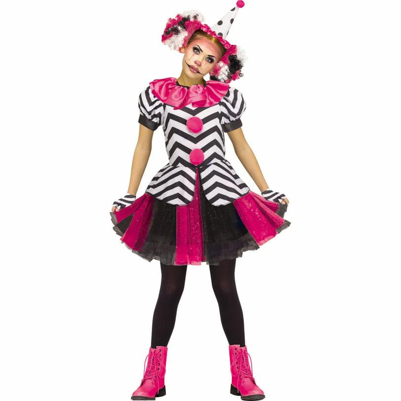 Kids Circus Harlequin Dress Costume
