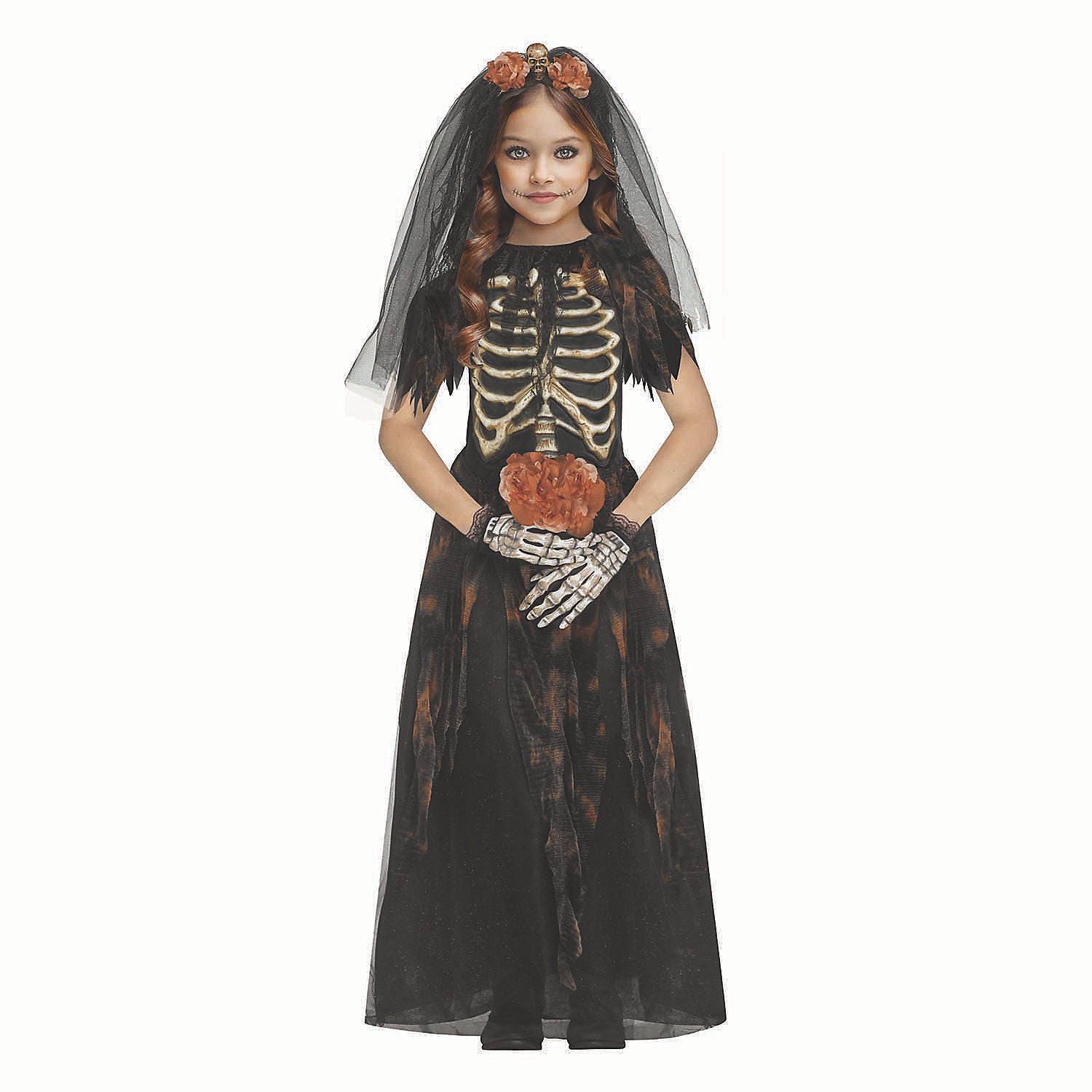Girl's Bones Bride Halloween Costume