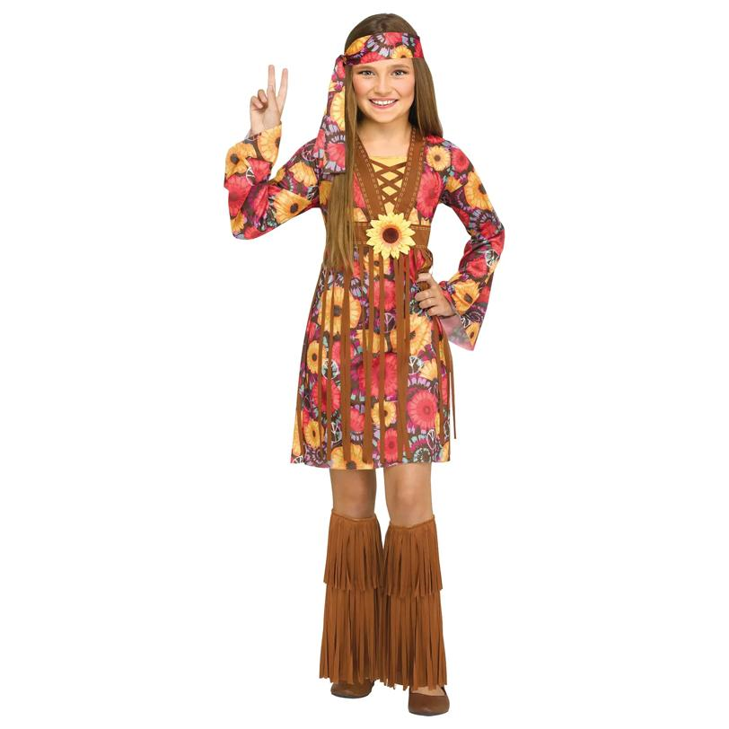 Kid's Flower Power Hippie Costume Child