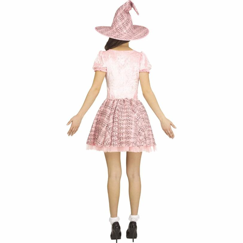 Adults Fairy Tale Witch Pink Dress Costume
